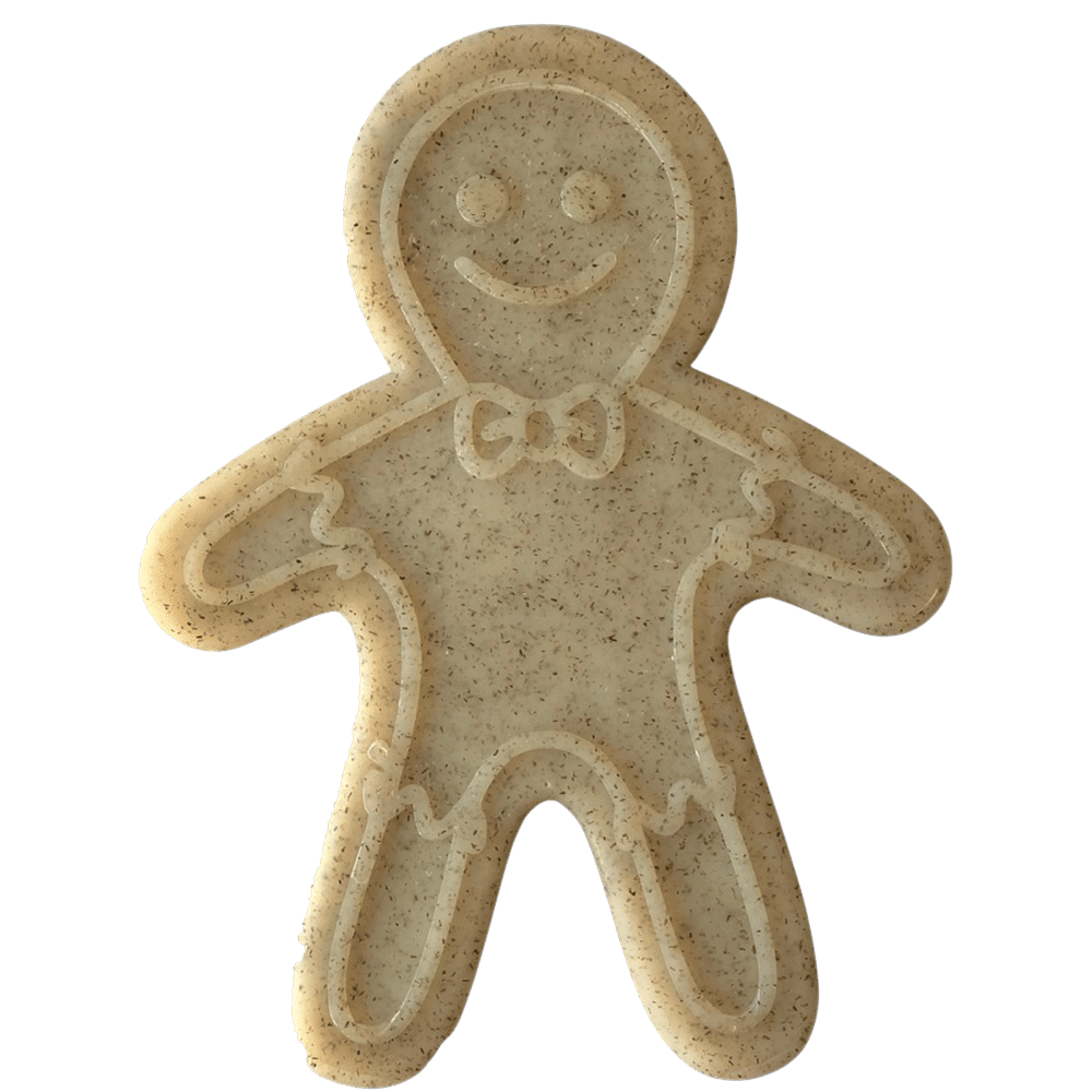 Gingerbread Man Nylon Dog Chew Toy for Aggressive Chewers | USA Made - Dog Time Outlet