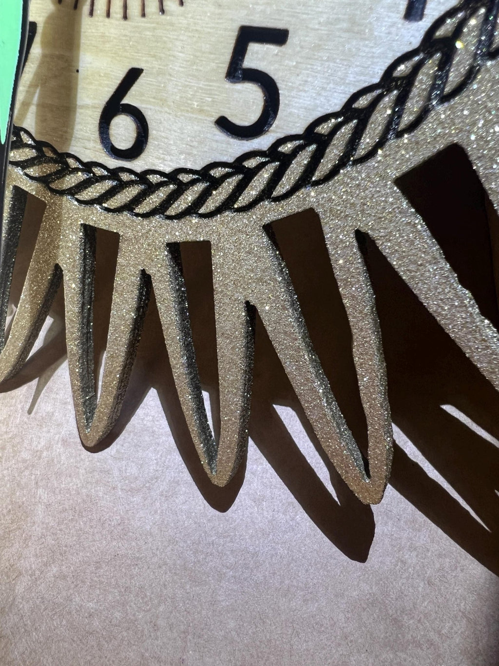 Glitter Sunray clock - Dog Time Outlet