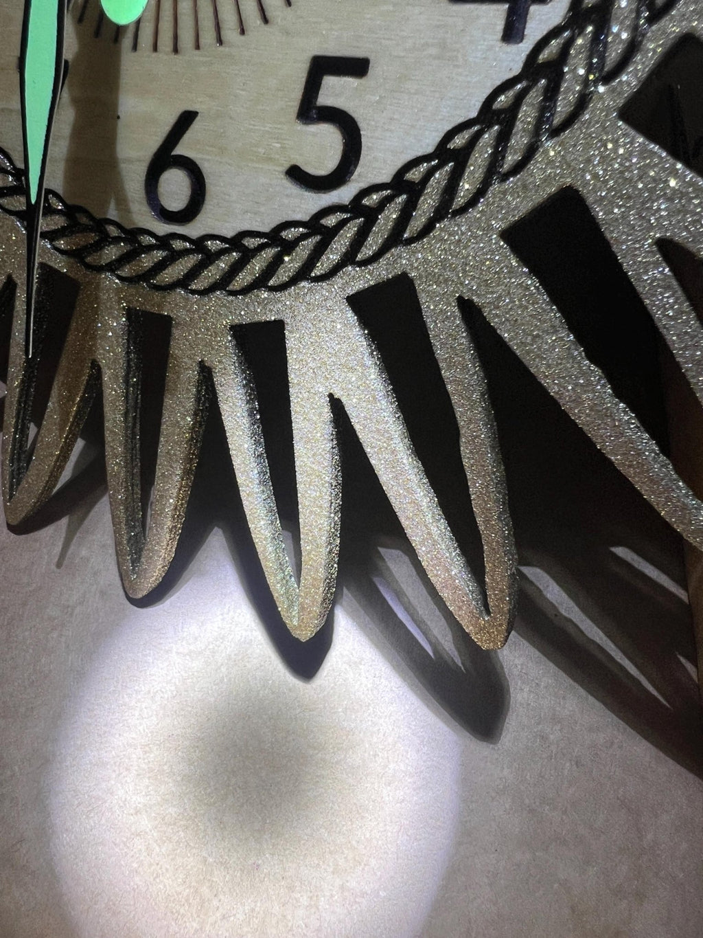 Glitter Sunray clock - Dog Time Outlet