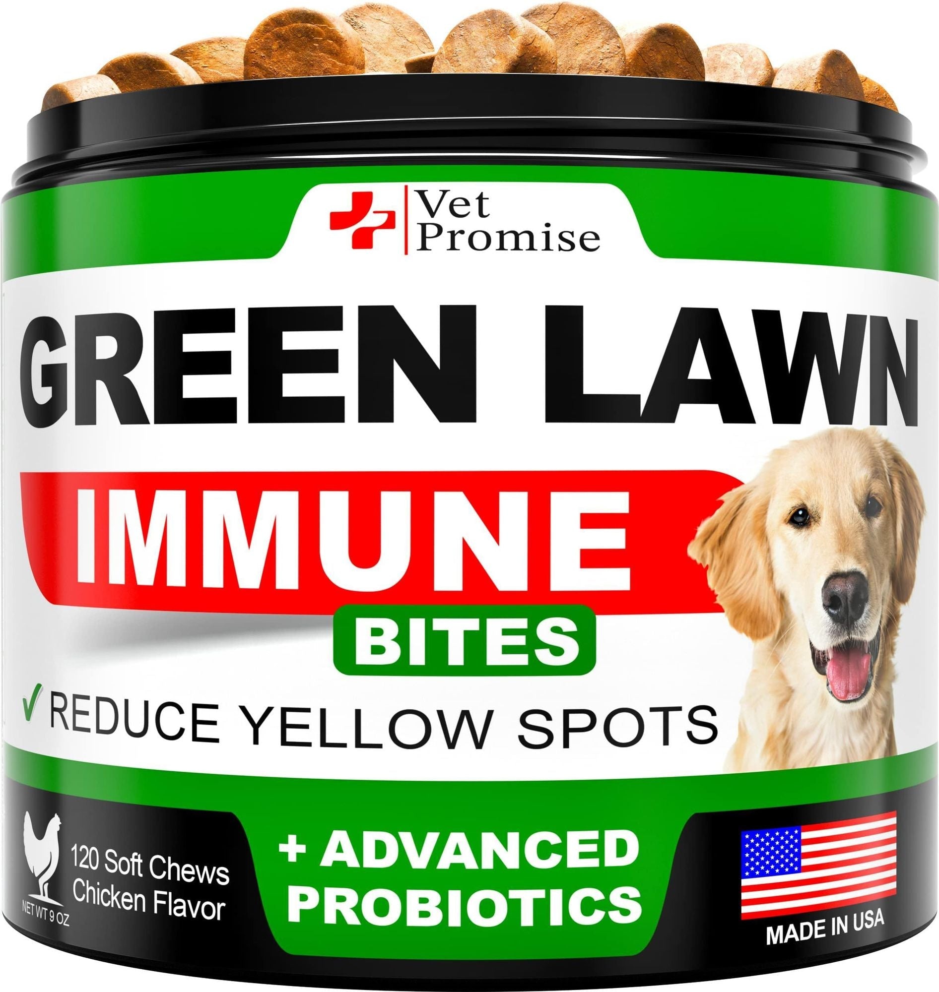 Grass Burn Spot Chews for Dogs Dog Urine Neutralizer for Lawn 120 Grass Green Dog Chews Grass Savers for Dog Urine Dog Pee Grass Neutralizer with Probiotics Digestive Enzymes - Dog Time Outlet
