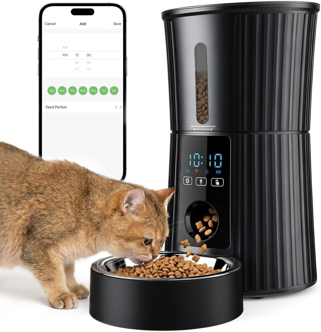 Intelligent feeder, equipped with WiFi application control function, a 4 - liter capacity intelligent pet food dispenser specifically for cats and dog - Dog Time Outlet