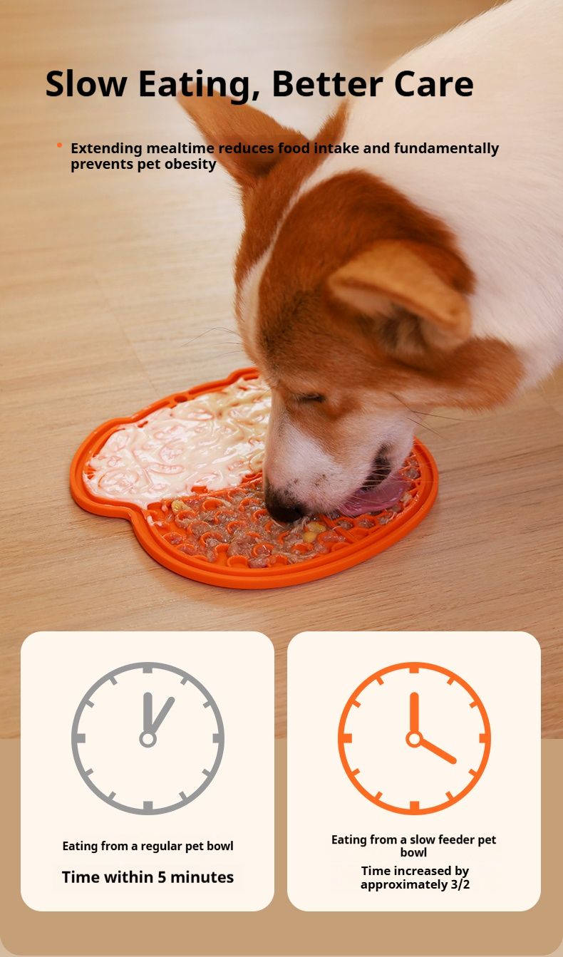Lick Mat for Dogs and Cats Dog Slow Feeder Mat with Strong Suction - Dog Time Outlet