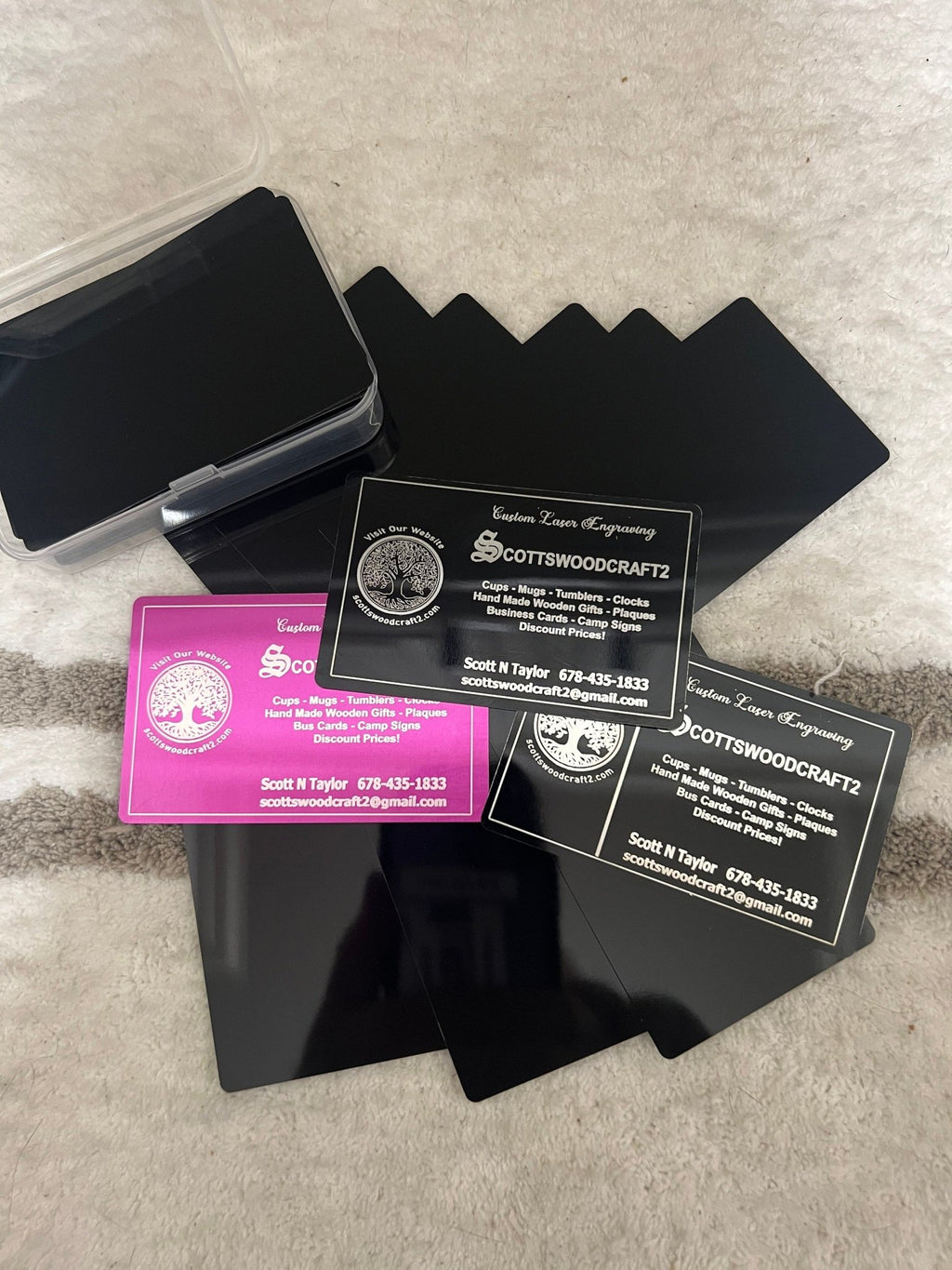 Metal Business Cards - Dog Time Outlet
