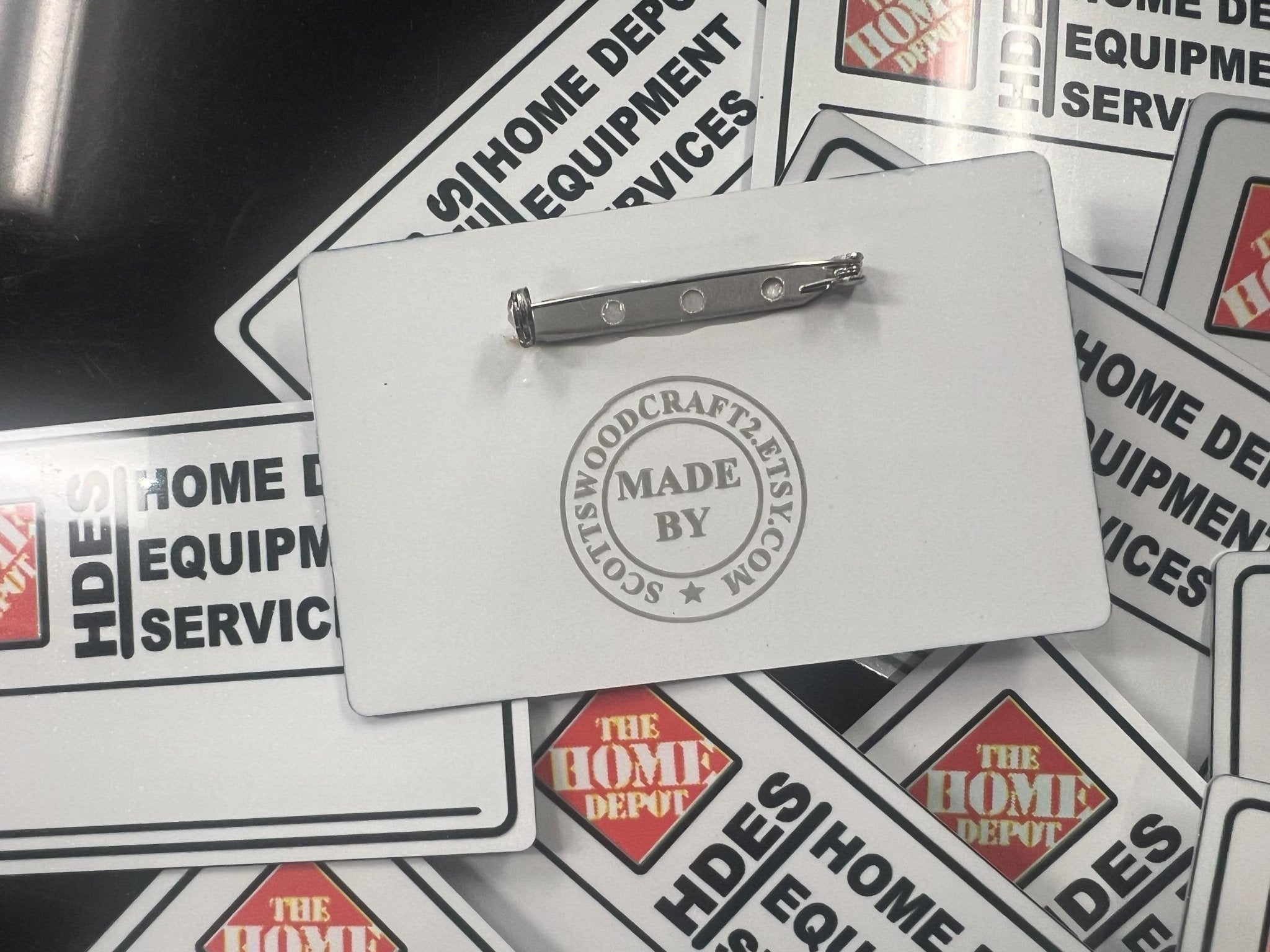 Metal Home Depot Color Name Plate - Dog Time Outlet