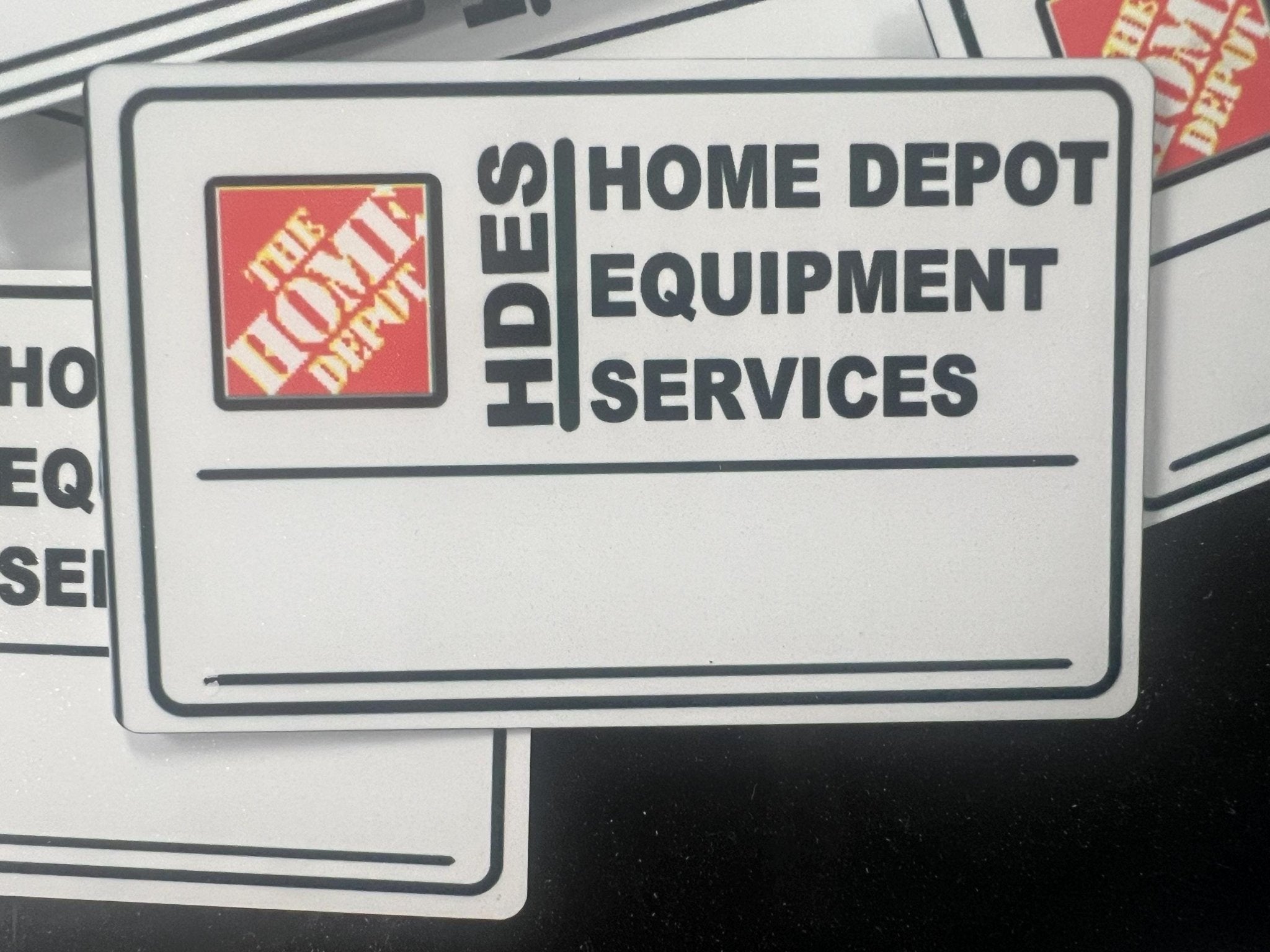 Metal Home Depot Color Name Plate - Dog Time Outlet
