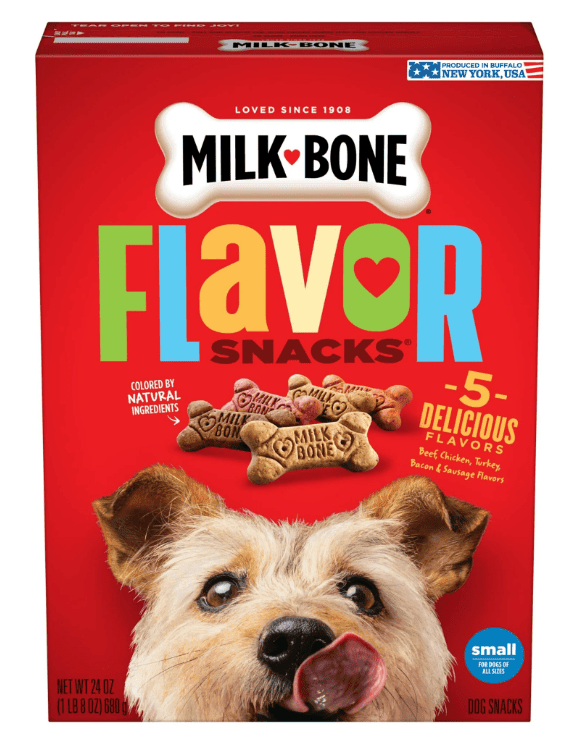 Milk - Bone Flavor Snacks Small Dog Biscuits, Flavored Crunchy Dog Treats, 24 oz. - Dog Time Outlet