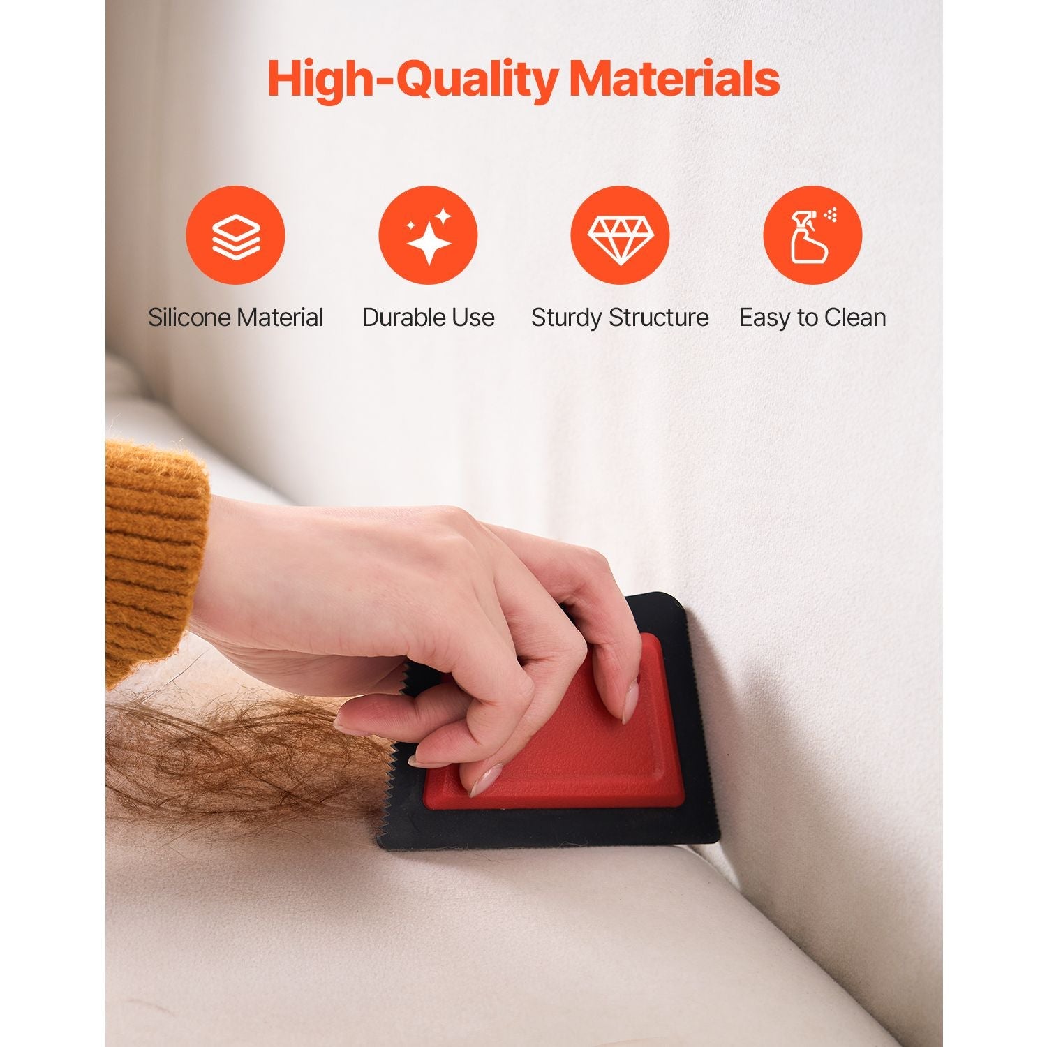 Mini Pet Hair Remover, Dog Cat Hair Removal Tool, Multi - Surface Reusable Pet Hair Remover Auto Interior Detailing Supplies, for Car Couch Furniture Lint Carpet Clothing Bedding Pet Bed Cat Tree - Dog Time Outlet