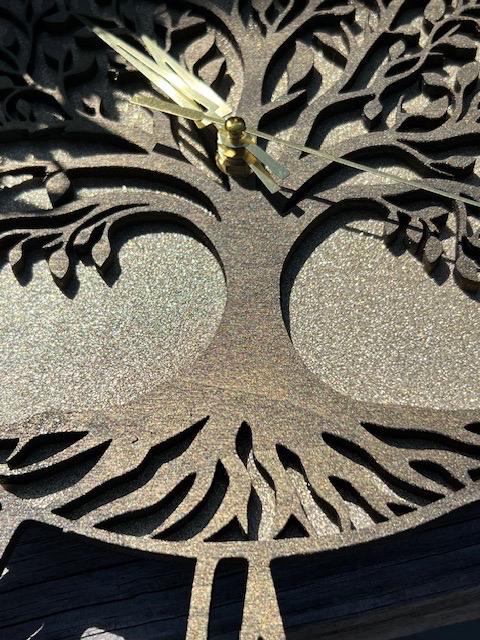 Modern Tree of Life Wood Clock - Dog Time Outlet