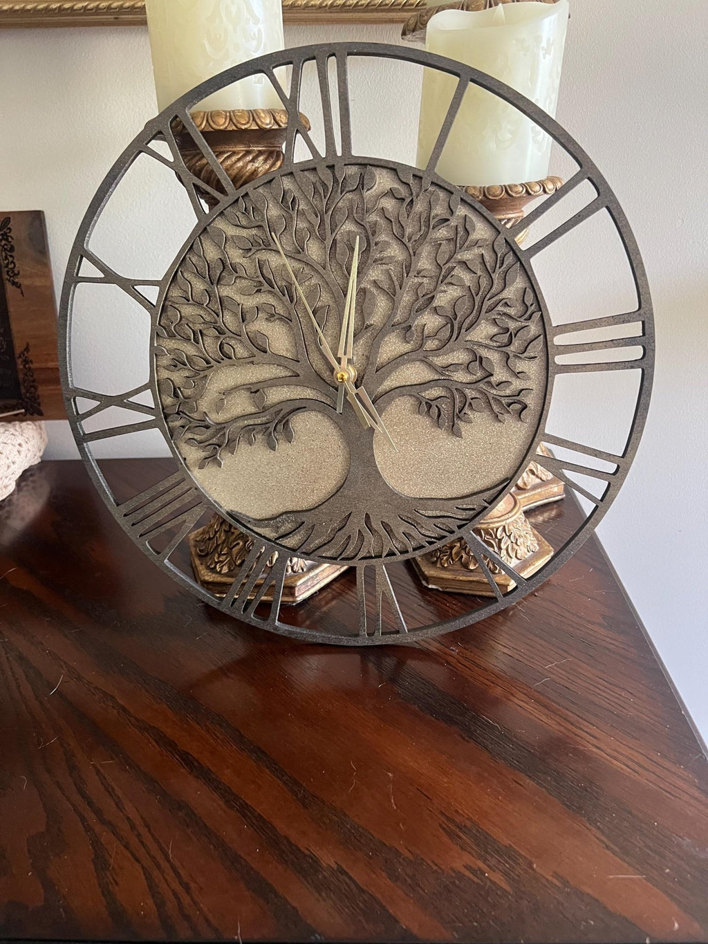 Modern Tree of Life Wood Clock - Dog Time Outlet