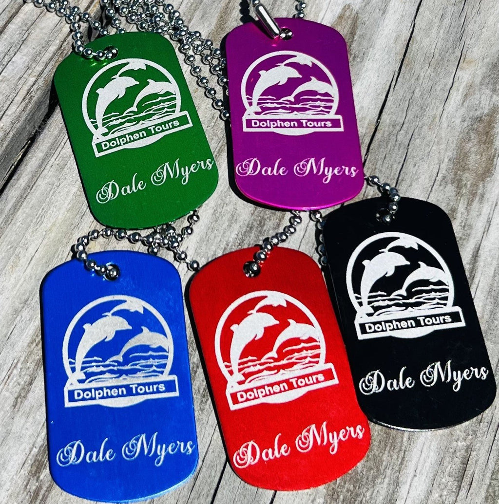 Multi Use ID Tag: Personalized Dog Tag with Chain - Dog Time Outlet