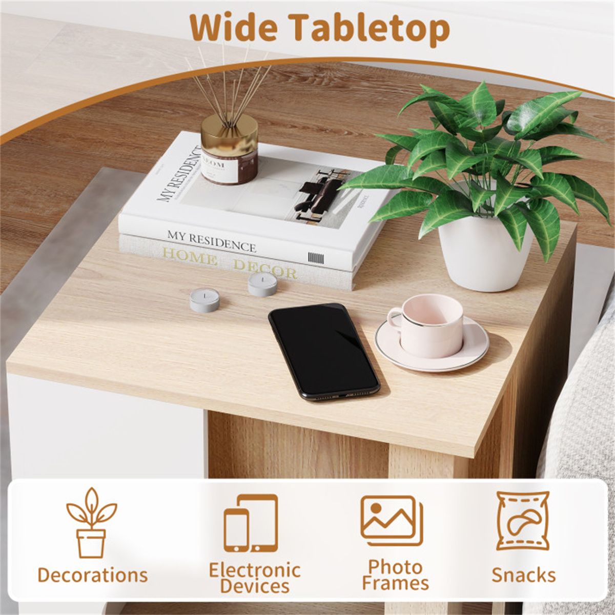 Multipurpose Wooden Cat House Nightstand, Sturdy Metal Base Anti - Slip Pet Furniture - Dog Time Outlet