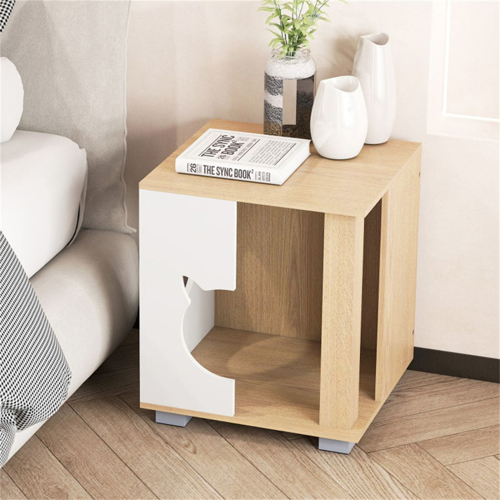 Multipurpose Wooden Cat House Nightstand, Sturdy Metal Base Anti - Slip Pet Furniture - Dog Time Outlet