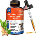 Natural Dog Yeast Infection Anti Itch Treatment Itchy Ears Skin & Allergy Symptoms Relief Reduces Inflammation & Relieves Irritation Herbal Medicine Supplement Drops Made in USA - Dog Time Outlet