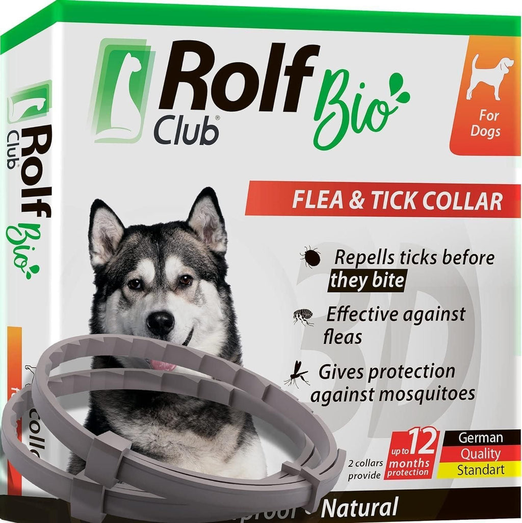 Natural Flea Tick Collar for Dogs 6 Months Control of Best Prevention Safe Treatment Anti Fleas and Ticks Essential Oil Repellent 1 Pack 2 Count - Dog Time Outlet