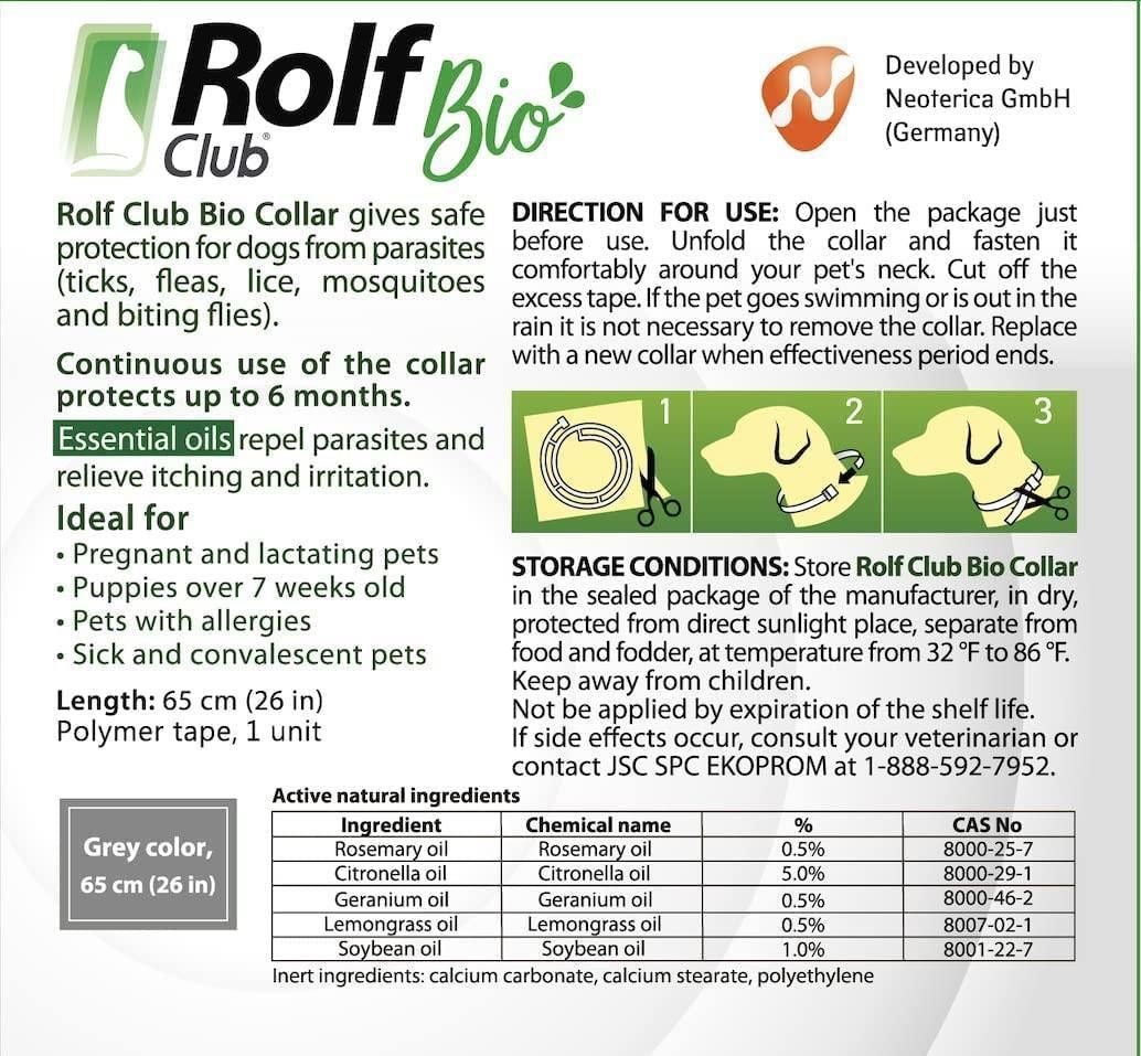Natural Flea Tick Collar for Dogs 6 Months Control of Best Prevention Safe Treatment Anti Fleas and Ticks Essential Oil Repellent 1 Pack 2 Count - Dog Time Outlet