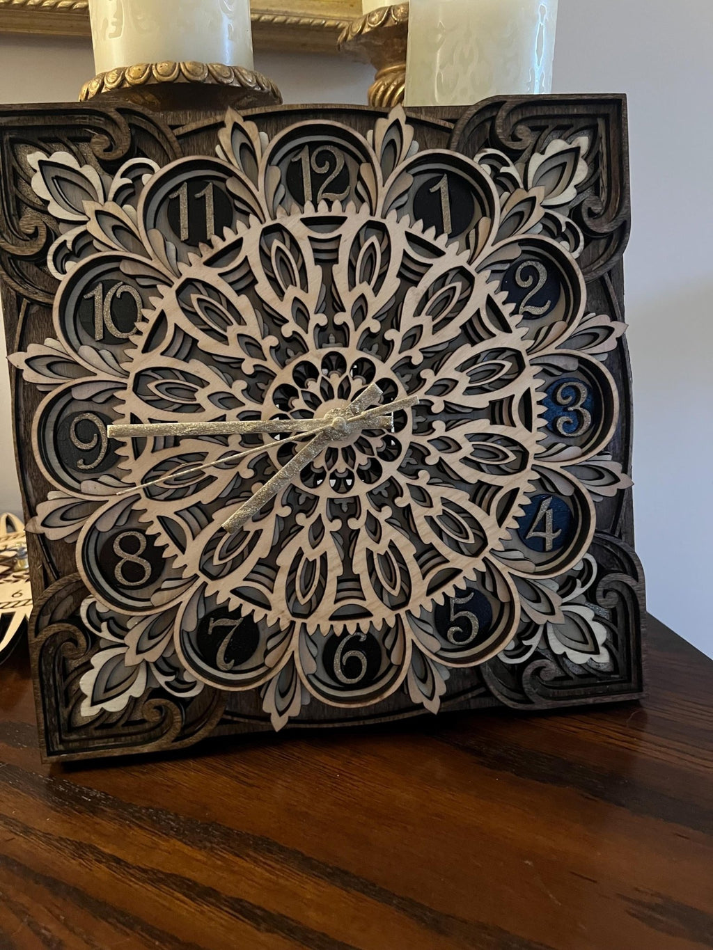 Old style multi layer clock, adds class to any room - Dog Time Outlet