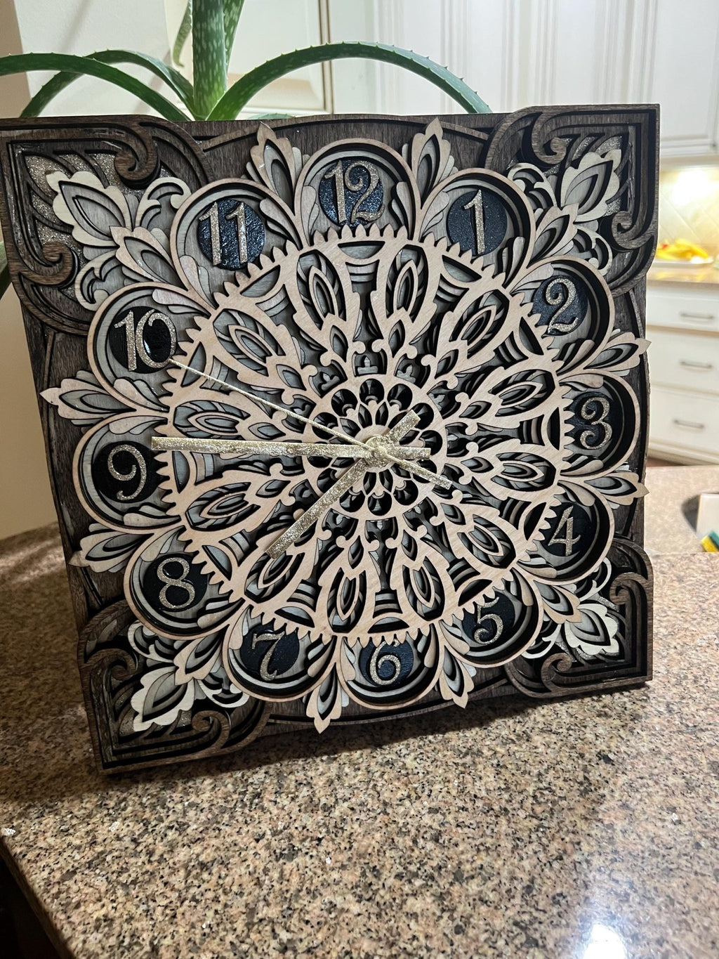 Old style multi layer clock, adds class to any room - Dog Time Outlet
