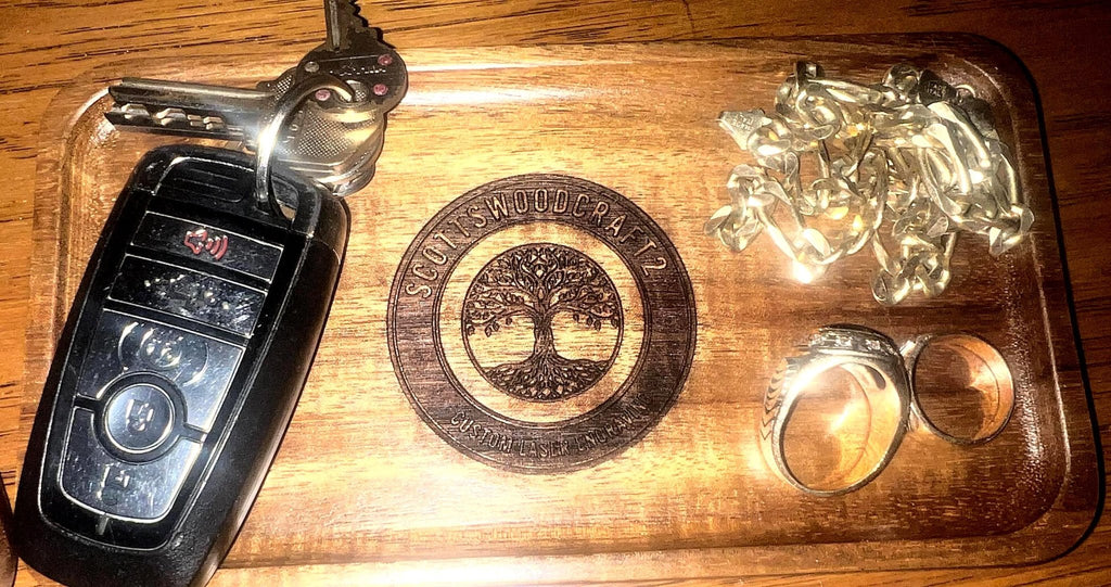 Organize Your Essentials with Artisan Elegance – The Arcadia Wood Mini Valet - Dog Time Outlet