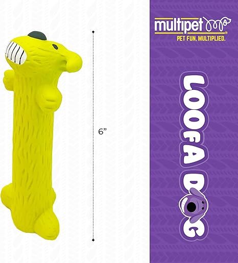 Original Loofa Latex Dog Toy Squeaky Toy Dogs - Dog Time Outlet