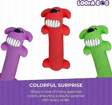 Original Loofa Latex Dog Toy Squeaky Toy Dogs - Dog Time Outlet