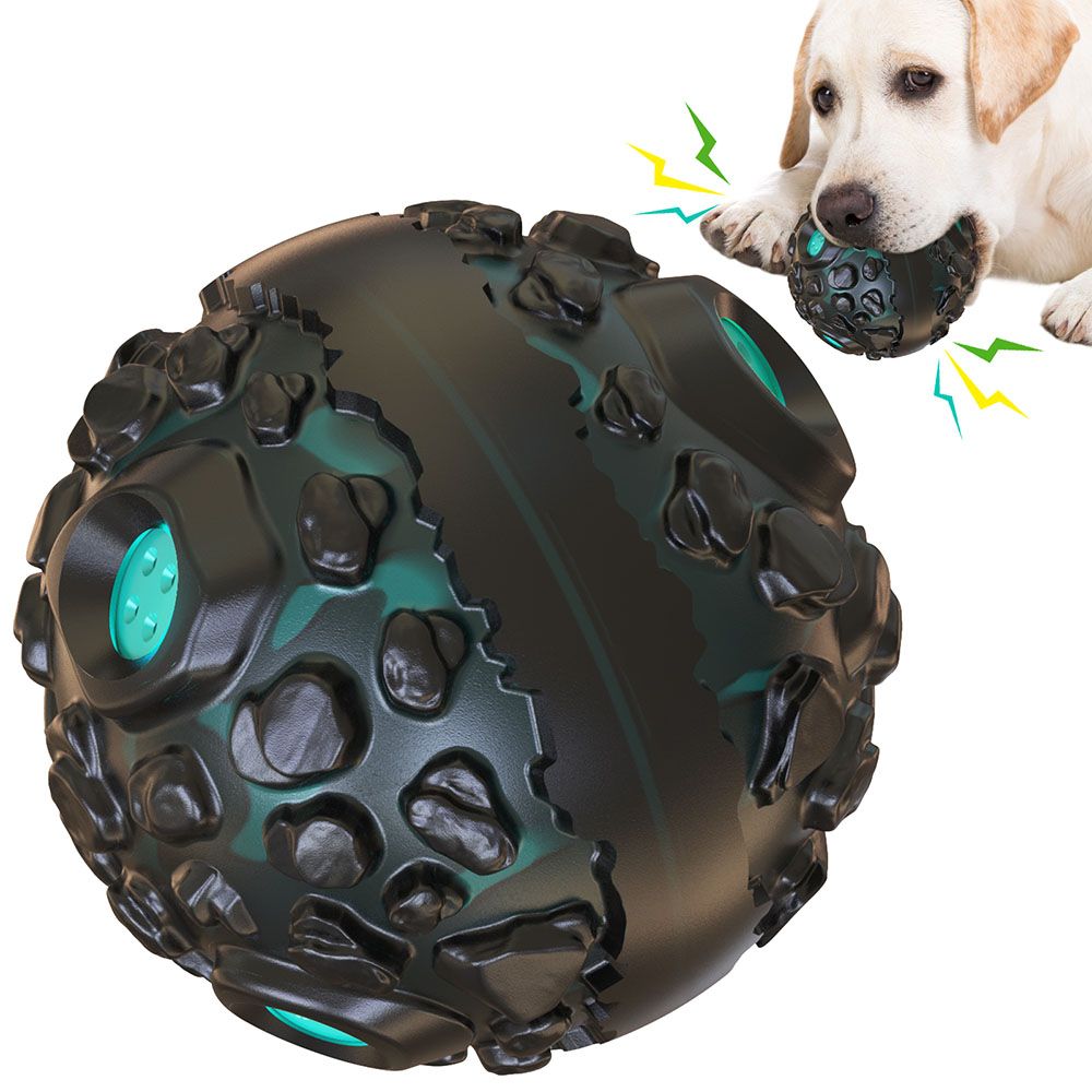 PawPartner Dog Ball Toy Squeaky Giggle Interactive Puppy Ball For Aggressive Chewers Indestructible Chew Toys For Small/Medium - Dog Time Outlet