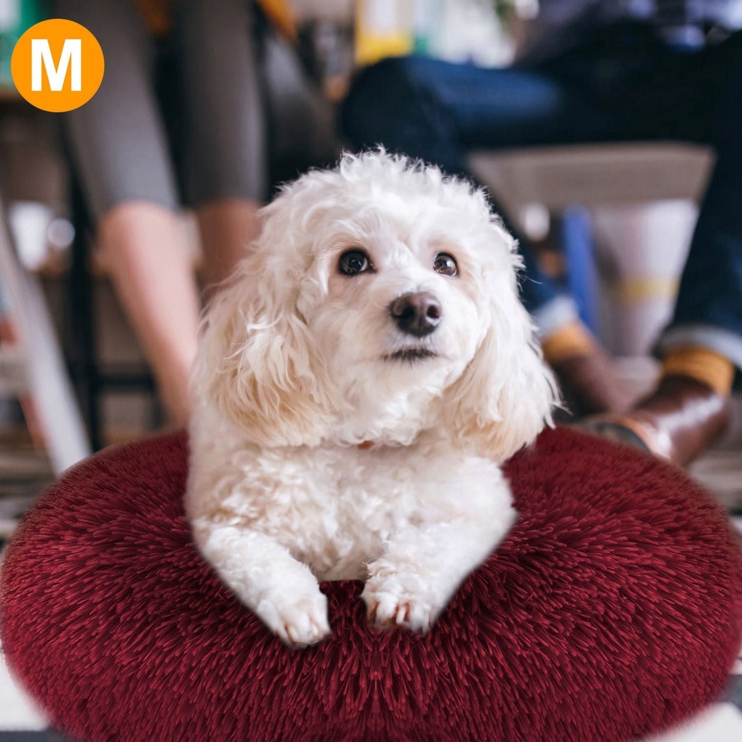 Pet Dog Bed Soft Warm Fleece Puppy Cat Bed Dog Cozy Nest Sofa Bed Cushion M Size - Dog Time Outlet