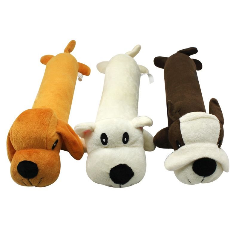 Pet dog gnaws and makes sounds toy dog plush toy; clean teeth toy dog toy cat toy - Dog Time Outlet