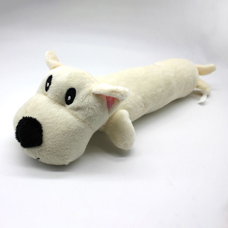 Pet dog gnaws and makes sounds toy dog plush toy; clean teeth toy dog toy cat toy - Dog Time Outlet