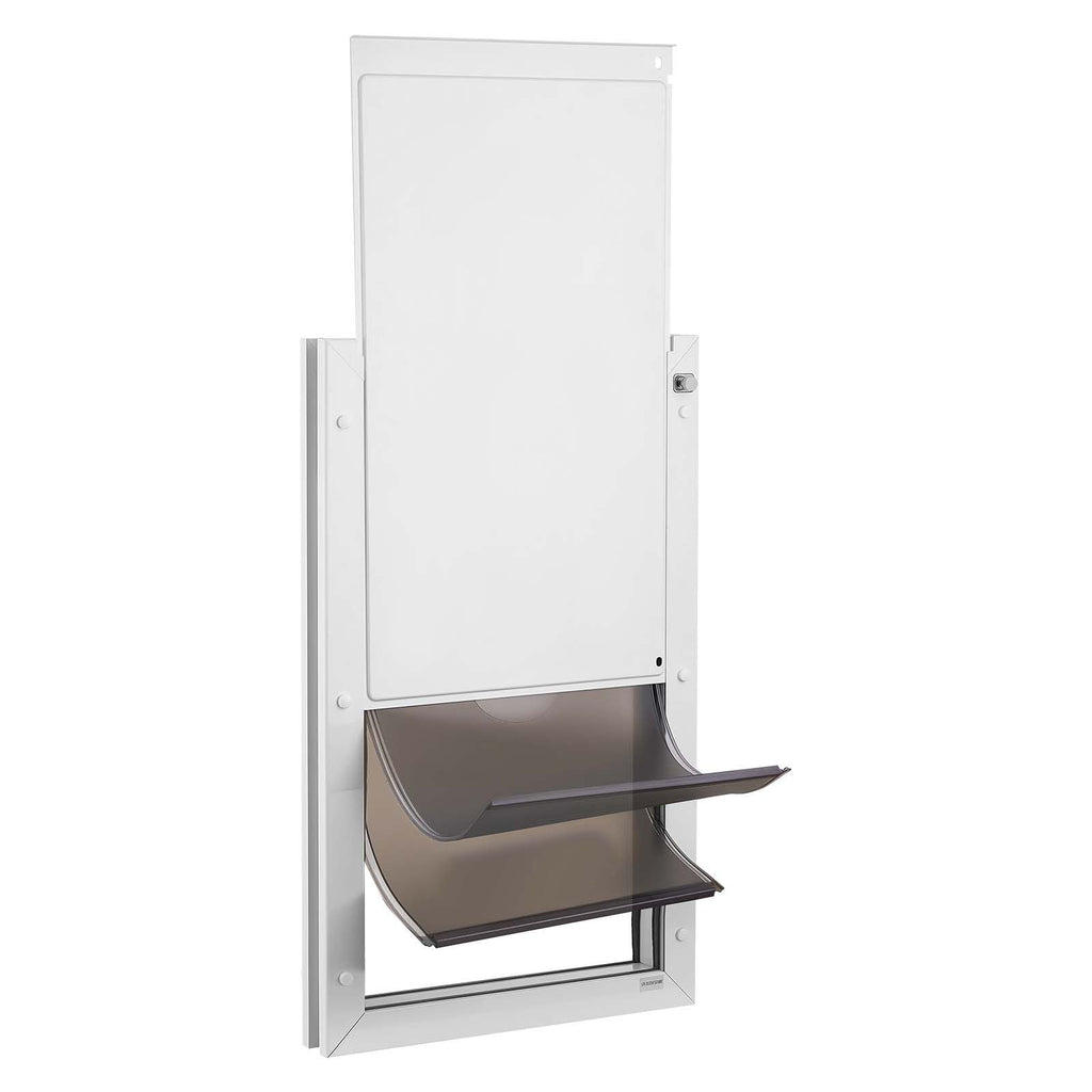 Pet Door, X - Large, with Double Magnetic Flaps and Metal Frame, Strong and Weatherproof Dog Door for Interior and Exterior Doors, Easy to Install, Easy In - and - Out Access for Doggies, White - Dog Time Outlet