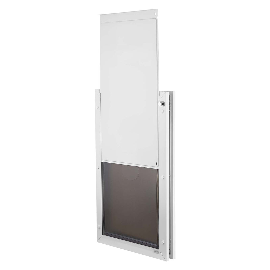 Pet Door, X - Large, with Double Magnetic Flaps and Metal Frame, Strong and Weatherproof Dog Door for Interior and Exterior Doors, Easy to Install, Easy In - and - Out Access for Doggies, White - Dog Time Outlet