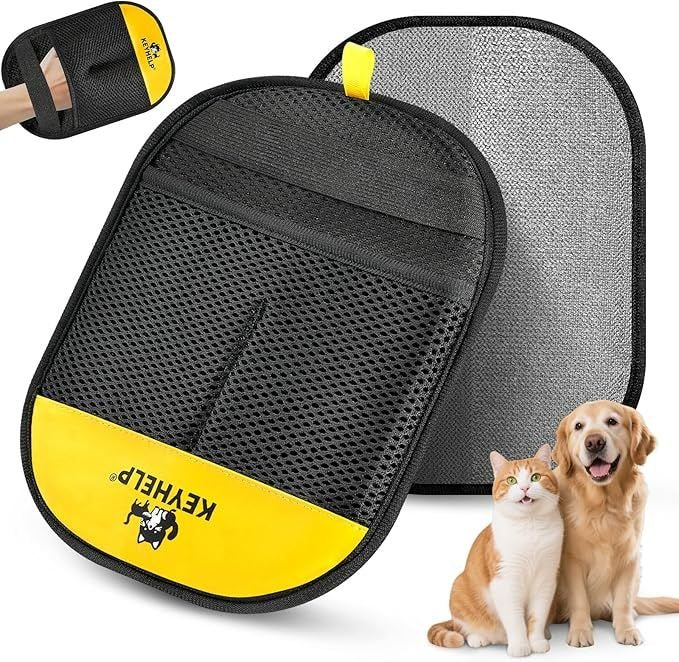 Pet Hair Removal Glove for Dogs & Cats, Newly Upgraded Reusable Electrostatic Pet Hair Gloves, Pet Hair Remover Tool for Clothing, Couch, Carpet, Car Seat - Dog Time Outlet