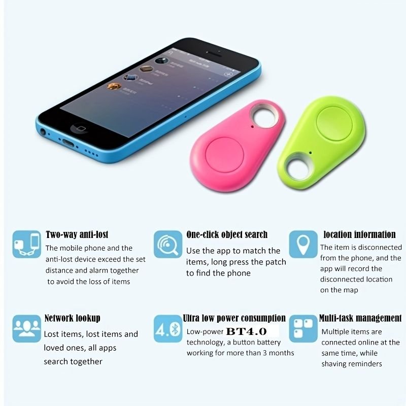Pet Intelligent Mini Tracker; Anti Loss Tracker Alarm Locator For Dogs & Cats; Wallet Key Tracker; with battery - Dog Time Outlet