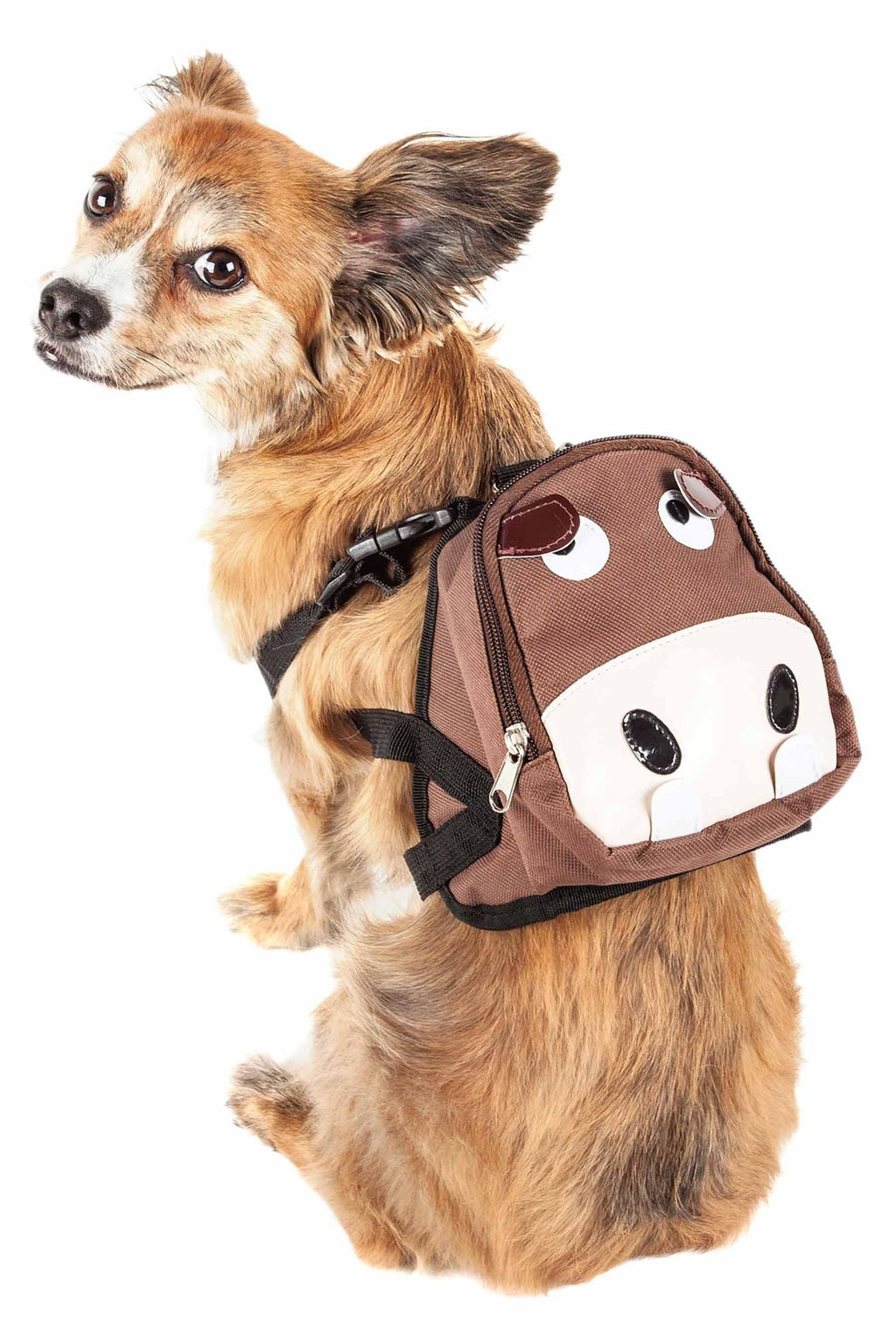 Pet Life 'Mooltese' Large - Pocketed Compartmental Animated Dog Harness Backpack - Dog Time Outlet