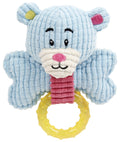 Pet Life 'Paci - Plush' Plush Squeaking and Rubber Teething Newborn Puppy Dog Toy - Dog Time Outlet