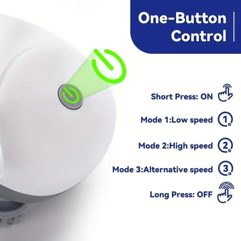 Pet Massager, Pet Scalp Massager, Handheld Electric Cat Massager, Dog Massager, 4 Rotating Massage Heads, Relax Muscles, Cat and Dog Scalp Massager, Pet Gift - Dog Time Outlet
