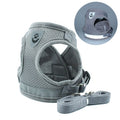 Pet Universal Harness with Leash Set Escape Proof Dog and Cat Harnesses Adjustable Reflective Soft Mesh Corduroy - Dog Time Outlet