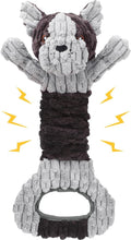Plush Dog Squeak Toys with Crinkle Paper - Pull Interactive Tug of War Dog Toy, Great for Dental Health, Strengthening Bonds and Anxiety Relief for Puppies, Small, Medium, Large Dogs - Dog Time Outlet