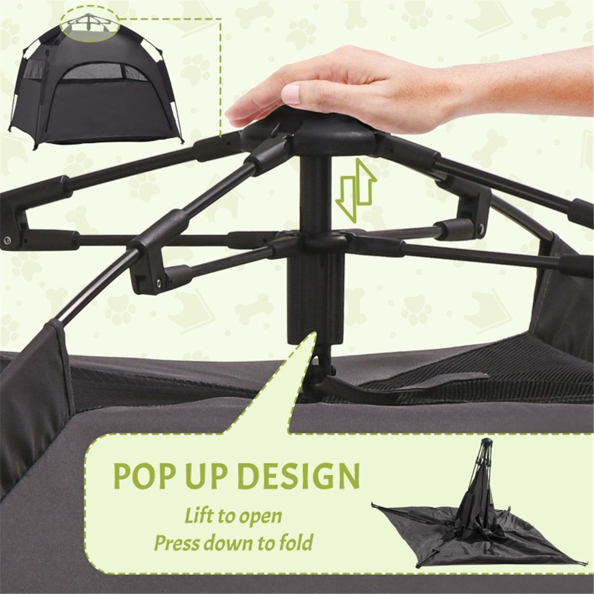 Pop Up Dog Tent / Pet Camping Tent ( Amazon Shipping)(Prohibited by WalMart) - Dog Time Outlet