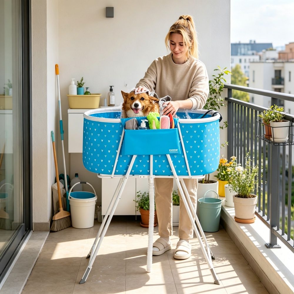 Portable Dog Bathtub - Dog Time Outlet