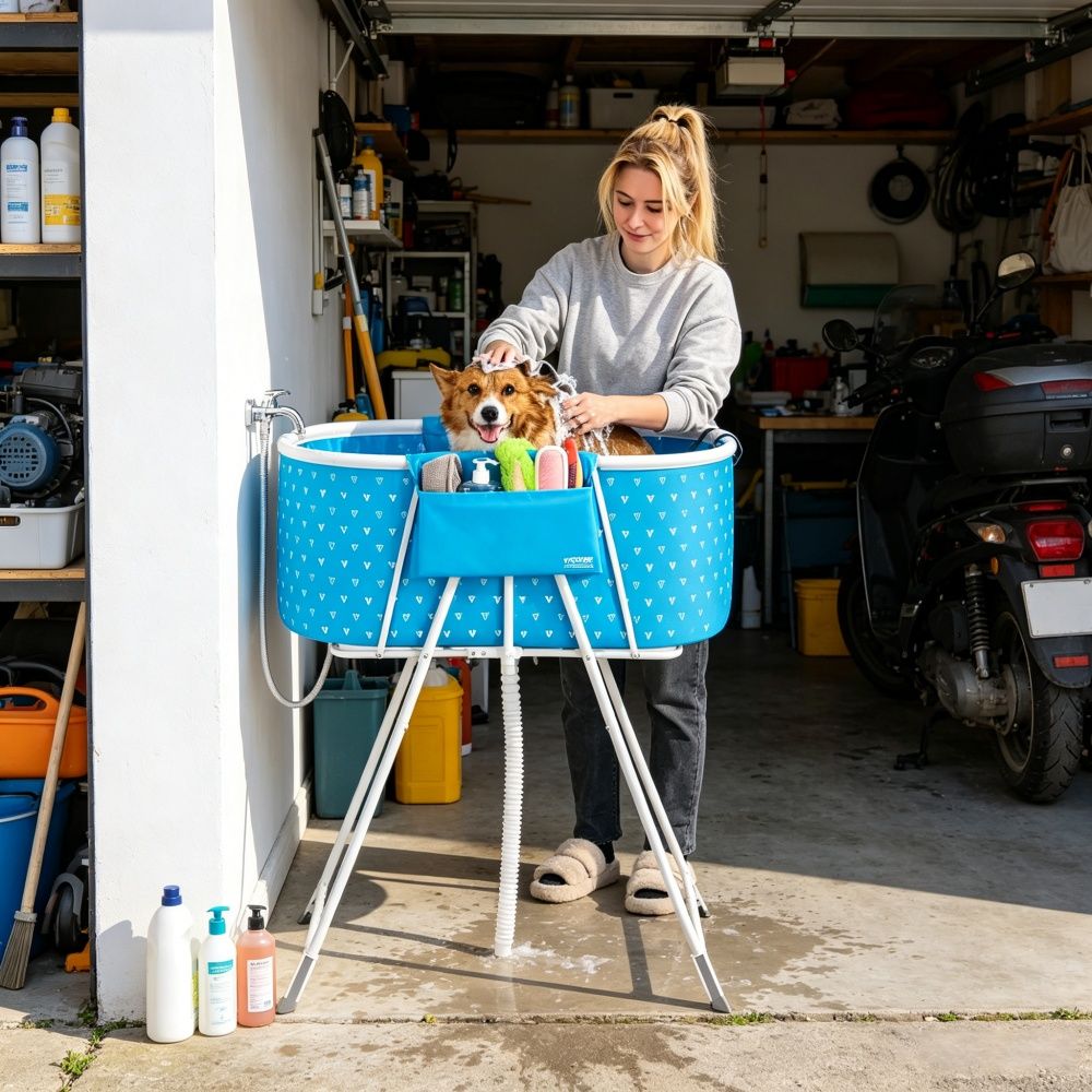 Portable Dog Bathtub - Dog Time Outlet