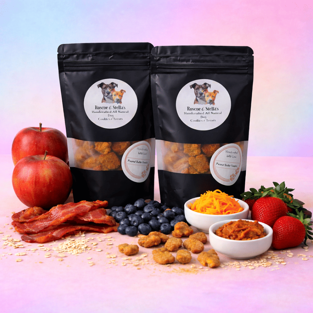 Roscoe & Stella's Handcrafted Bacon & Wisconsin Cheddar Dog Treats - Dog Time Outlet