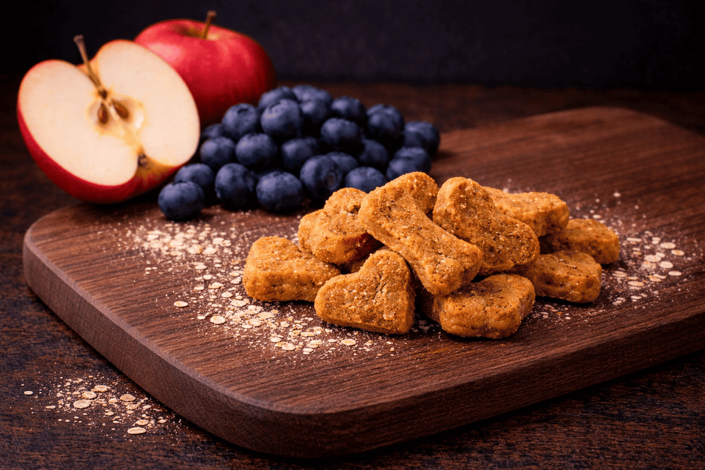 Roscoe & Stella's Handcrafted Natural Dog Treats - Apple & Blueberry - Dog Time Outlet