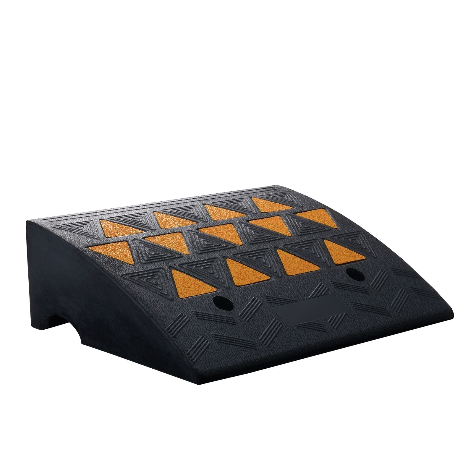 Rubber Curb Ramp 6" Rise Height Sidewalk Curb Ramp, 14.6" Width 19.3" Length Driveway Ramp for Curb, 15T Heavy Duty Rubber Ramp for Forklifts, Trucks, Buses, Cars, Wheelchairs, Bikes - Dog Time Outlet
