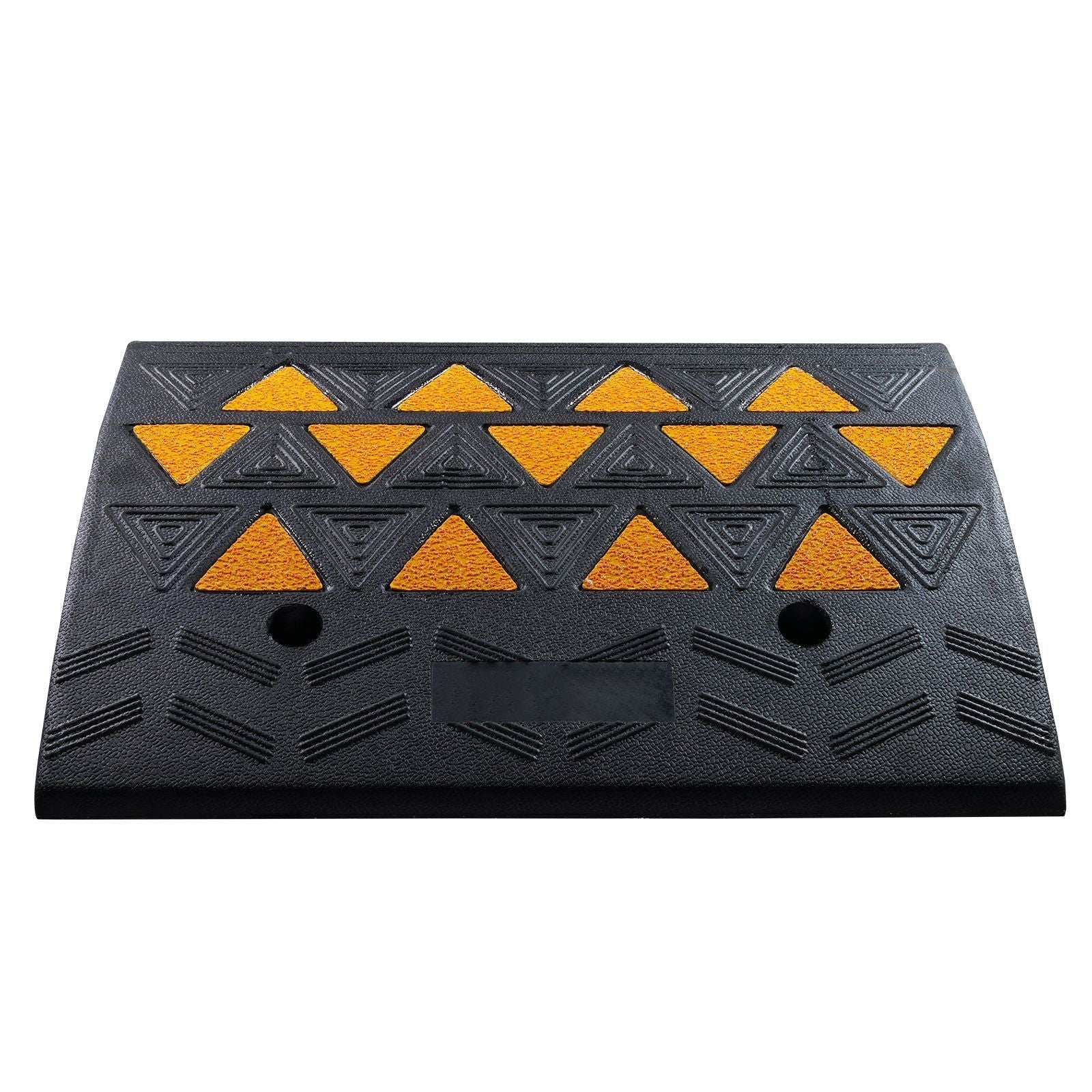 Rubber Curb Ramp 6" Rise Height Sidewalk Curb Ramp, 14.6" Width 19.3" Length Driveway Ramp for Curb, 15T Heavy Duty Rubber Ramp for Forklifts, Trucks, Buses, Cars, Wheelchairs, Bikes - Dog Time Outlet