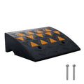 Rubber Curb Ramp 6" Rise Height Sidewalk Curb Ramp, 14.6" Width 19.3" Length Driveway Ramp for Curb, 15T Heavy Duty Rubber Ramp for Forklifts, Trucks, Buses, Cars, Wheelchairs, Bikes - Dog Time Outlet