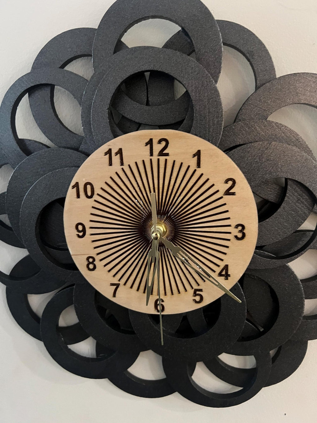 Sky burst 15" abstract clock - Dog Time Outlet