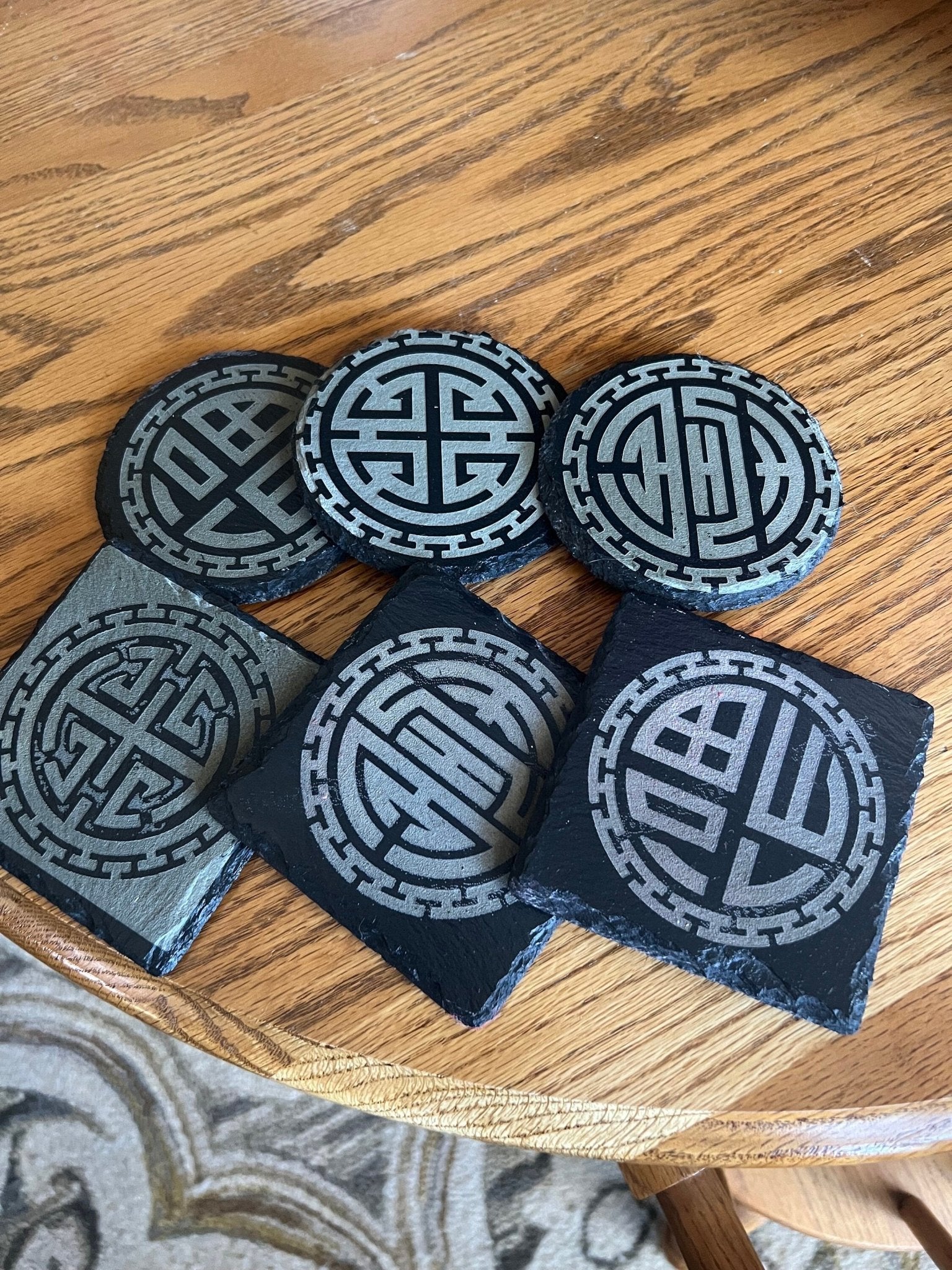 Stone engraved Coasters - Dog Time Outlet