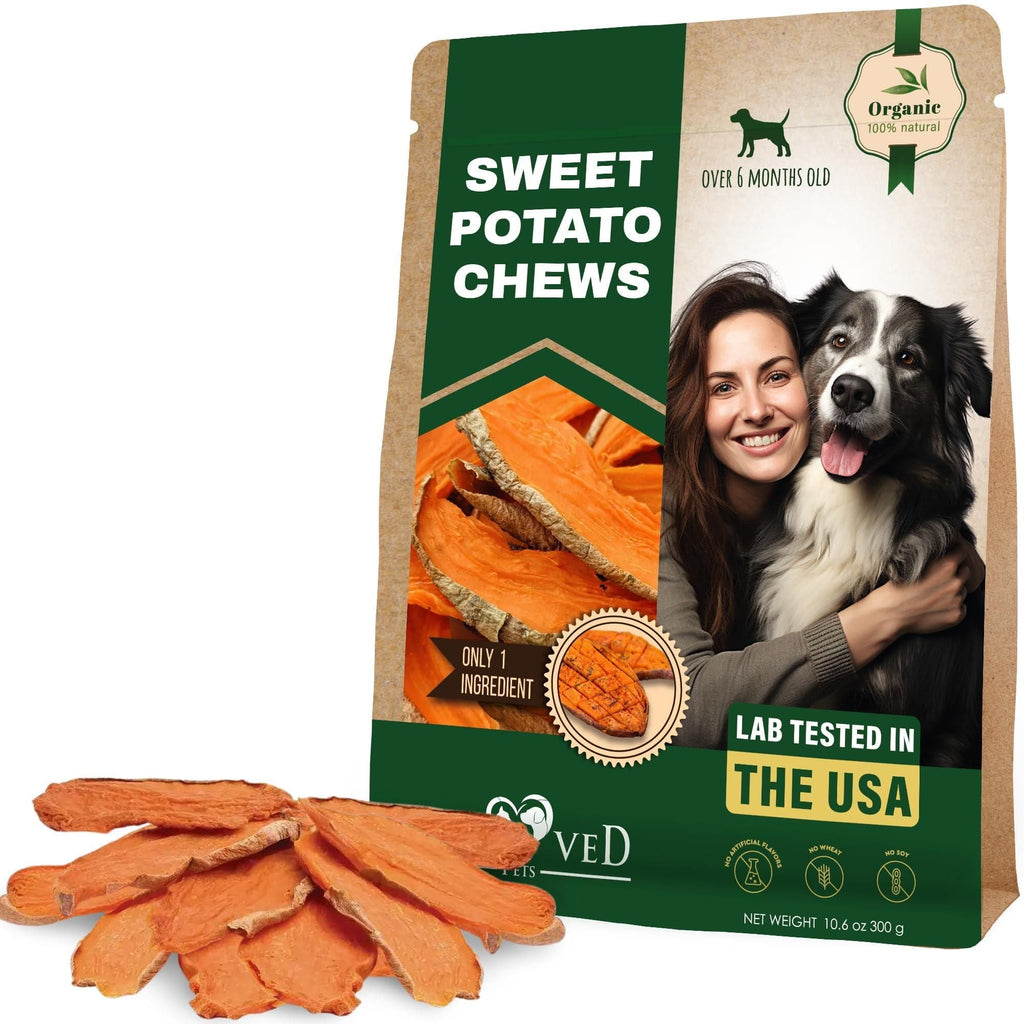 Sweet Potato Chips Treats for Dogs 10.6 oz 300 g - Dog Time Outlet