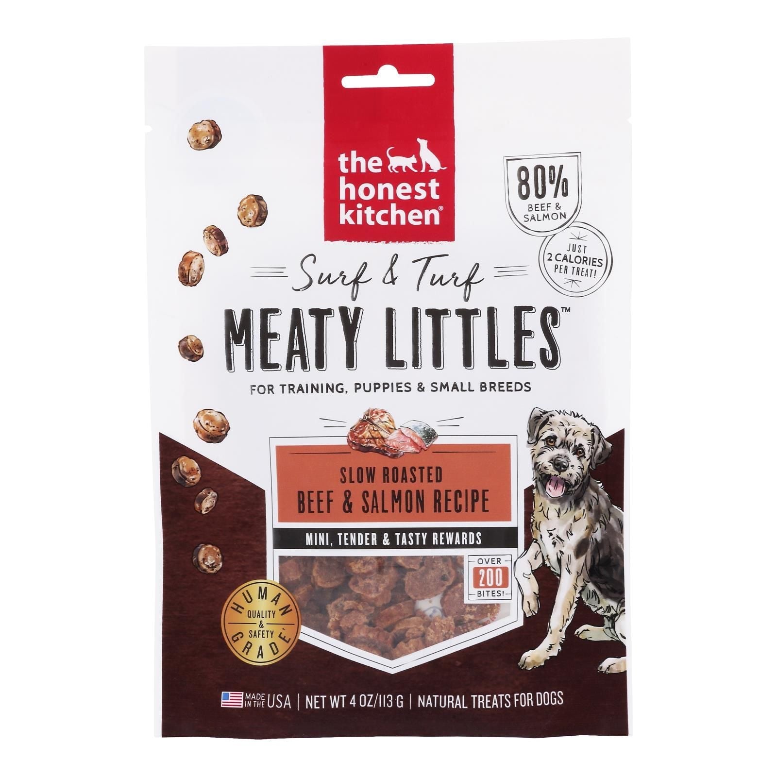 The Honest Kitchen - Meaty Littles Beef Salmon - Case Of 6 - 4 Oz - Dog Time Outlet