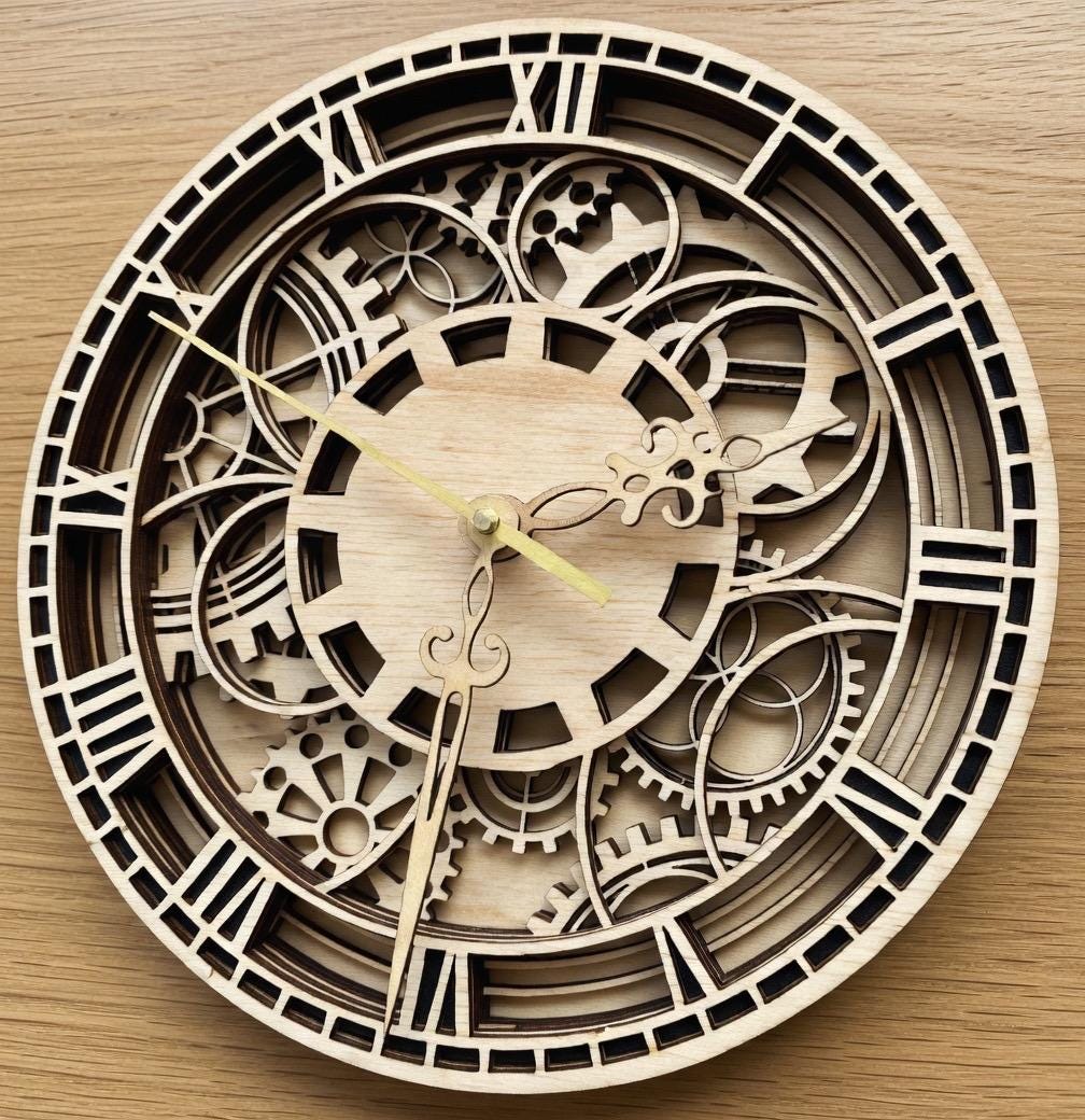 Unique 10" GEAR CLOCK - Dog Time Outlet
